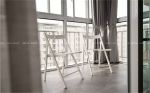 92平米现代简约风格二居阳台休闲椅设计图片