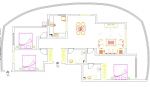 130平方米三室房屋戶型布置圖
