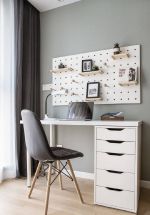 现代北欧风格100平三室房间书桌装修图片