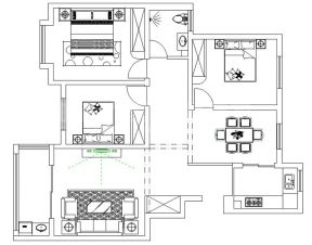 2023三居室房屋户型设计图