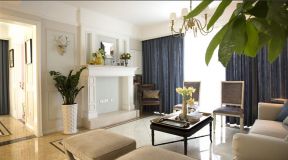 145平米現(xiàn)代美式風(fēng)格三室客廳墻面裝修實(shí)景圖