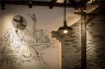 中式风格900平米火锅餐厅大厅背景墙设计图片