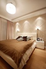 现代风格温馨卧室壁灯装修设计效果图2023