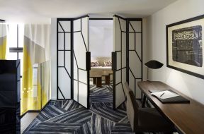 现代北欧风格1200平米主题酒店客房门装修图片