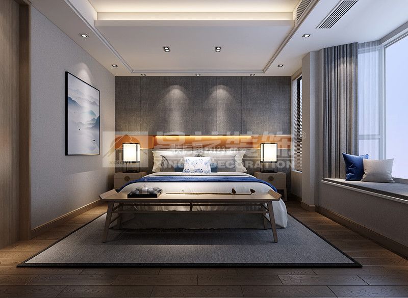  中式卧室吊顶图 2020中式卧室效果图 2020中式卧室装修效果图