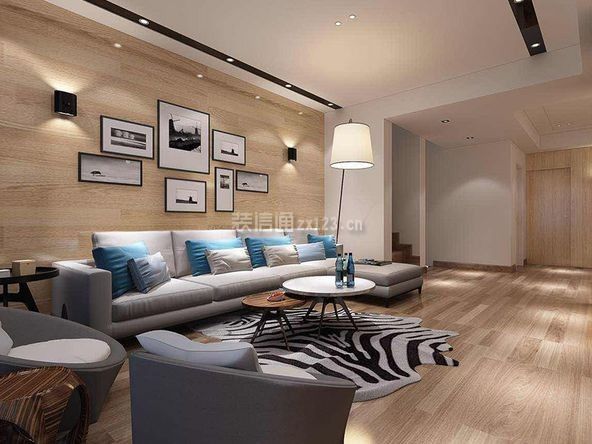 2020现代客厅装修样板房 2020现代客厅沙发设计效果图