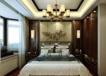 赫山别墅173平中式风格卧室设计