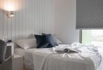 北欧工业风格120平米三居卧室壁灯装修效果图片