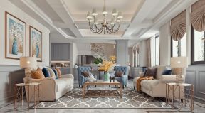 2020法式客厅窗帘装修图 法式客厅沙发 法式客厅装修效果图欣赏