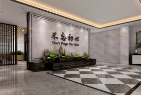 eod總部港500平新中式混搭大廳隔斷墻設(shè)計(jì)圖