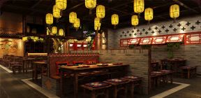 2018装修餐饮店 餐饮餐厅装修效果图 
