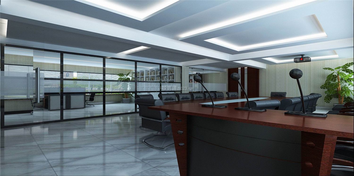 现代风格办公楼公司会议室装修效果图
