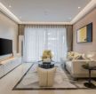 120平简约现代客厅白色沙发装修设计图片