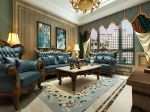 美式古典风格190平米四居客厅沙发墙装潢效果图