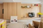 89平公寓木质电视墙装修效果图大全 