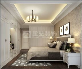 南航明珠105㎡美式风格四居室卧室装修效果图