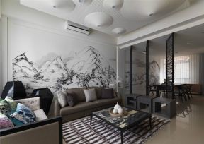 新中式风格客厅正方形茶几图片赏析