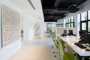 现代风格300平米小型写字楼办公区设计图片