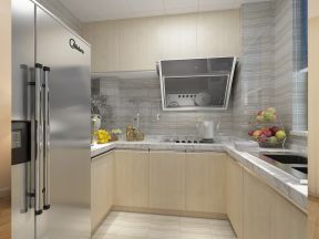 美式风格厨房吊柜简单设计效果图片