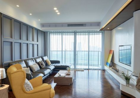 保利林语溪165㎡现代简约两居室装修案例