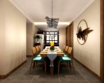 中式风格家庭餐厅餐桌椅装潢设计图