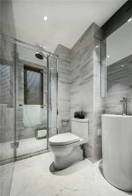 现代轻奢风格家庭卫生间整体淋浴房设计图