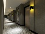 现代简约酒店走廊过道地面装修设计图