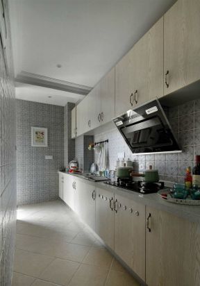 120平米地中海风格三居室厨房橱柜设计图片