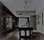 新中式风格300平别墅书房设计图片