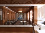 400平米中式风格餐厅大厅装修效果图