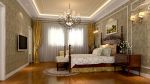 美式风格小别墅卧室床头壁灯设计效果图