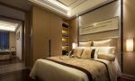 120平新中式风格家庭卧室床头灯设计图