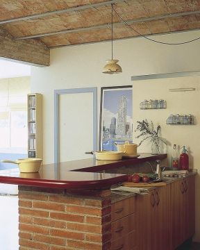 日式风格65平米小户型厨房布置图片