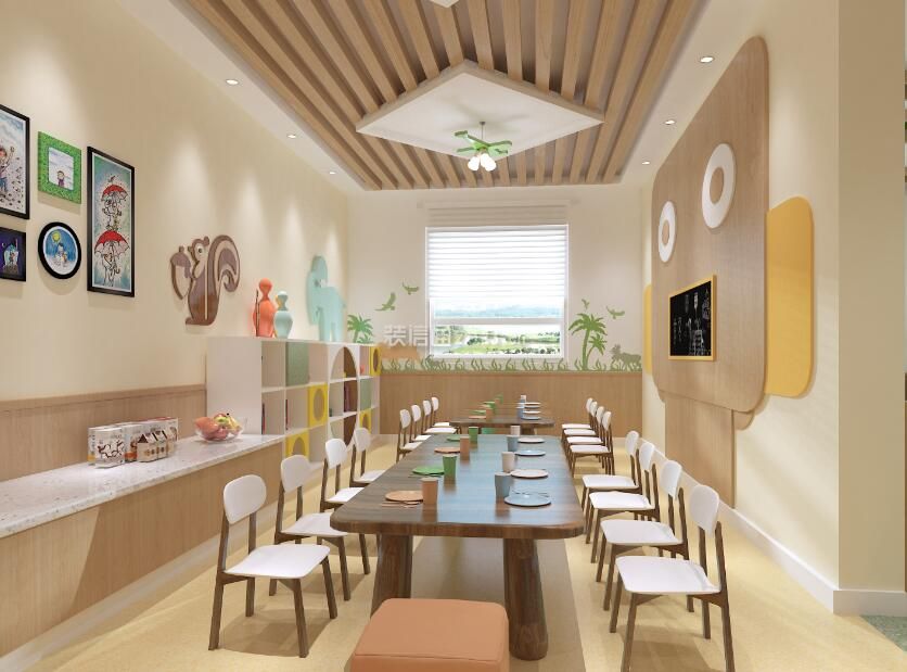 高端幼儿园就餐区装修设计效果图片