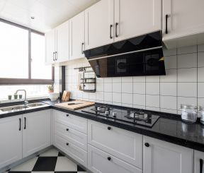 北欧风格104平米三居厨房装修实景图片