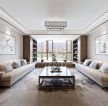 中式新房客厅白色沙发装修图片