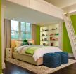 绿色家居卧室室内楼梯装饰设计图片