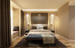 润泽公馆150㎡现代简约平层卧室装修效果图
