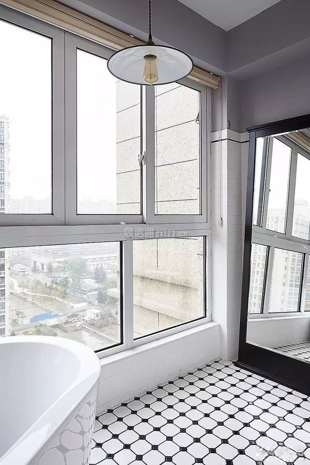 89平米现代简约风格二居室阳台浴室设计图