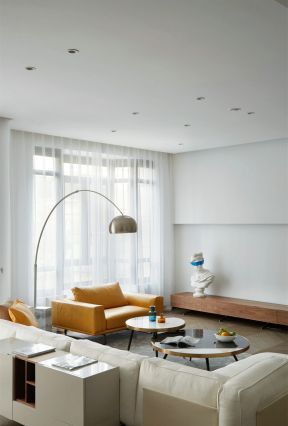 现代简约风格100平两居客厅沙发设计效果图片