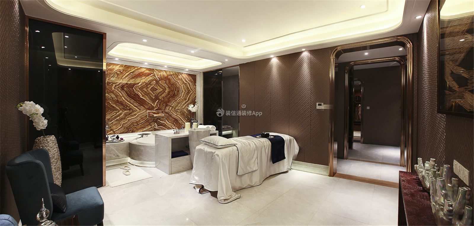 现代简约风格308平米别墅大浴室设计图片