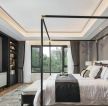 贵阳中式风格高端别墅卧室床设计装修图片