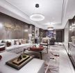 贵阳现代新中式高端别墅客厅装潢设计