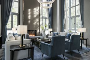 新房子别墅客厅家具沙发装修设计图片2023