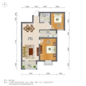 88平米二居住宅戶型設(shè)計(jì)圖