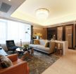 现代风格住宅跃层客厅水晶灯装修设计