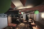 320平米餐饮餐厅灯光设计效果图片