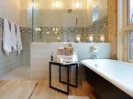 国外现代住宅浴室隔断设计图片