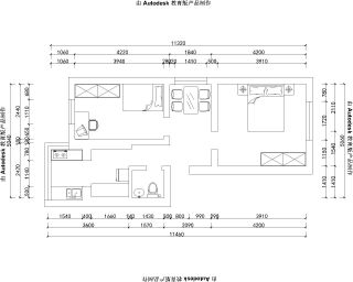 2023家庭二居室户型设计图