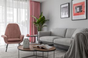 现代北欧风格160平四居室客厅沙发设计图